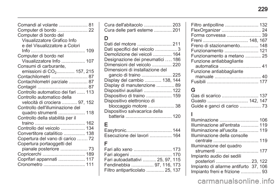 OPEL ZAFIRA 2010.5  Manuale di uso e manutenzione (in Italian) 