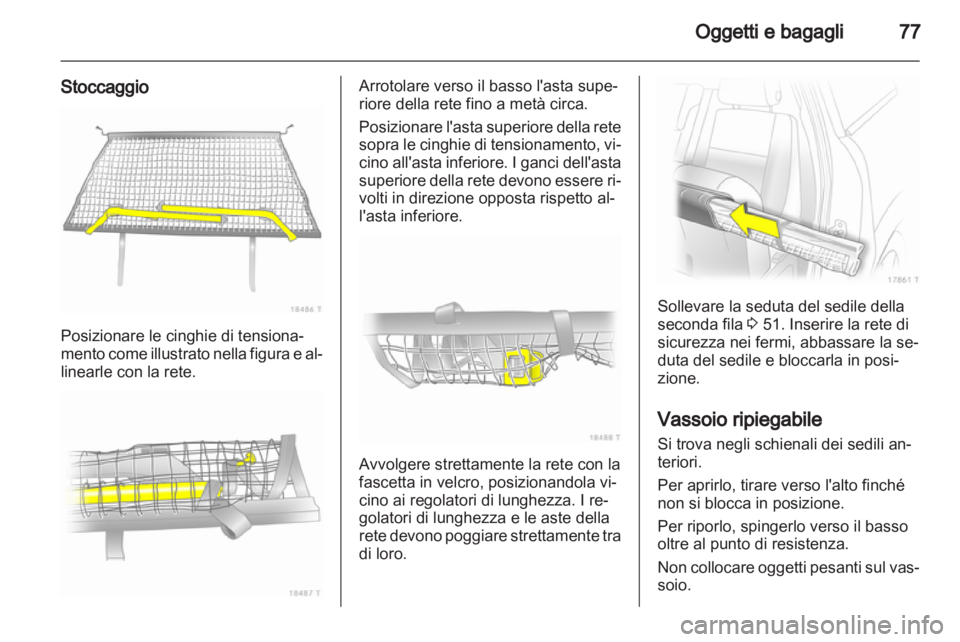 OPEL ZAFIRA 2010.5  Manuale di uso e manutenzione (in Italian) 