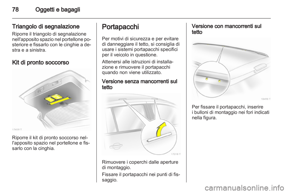OPEL ZAFIRA 2010.5  Manuale di uso e manutenzione (in Italian) 