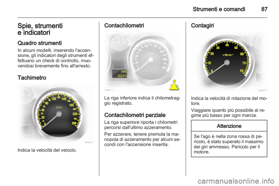 OPEL ZAFIRA 2010.5  Manuale di uso e manutenzione (in Italian) 