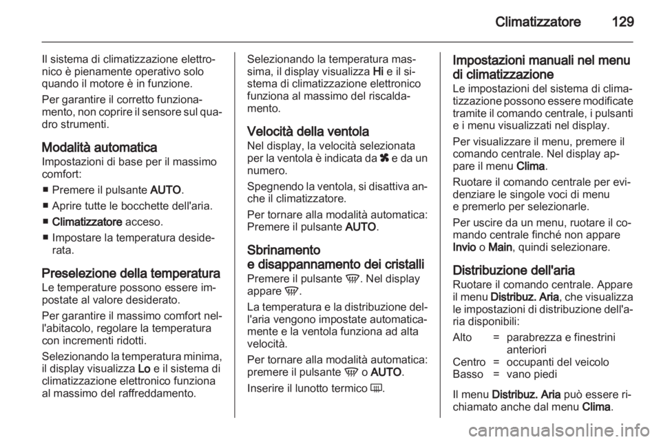 OPEL ZAFIRA 2011  Manuale di uso e manutenzione (in Italian) 