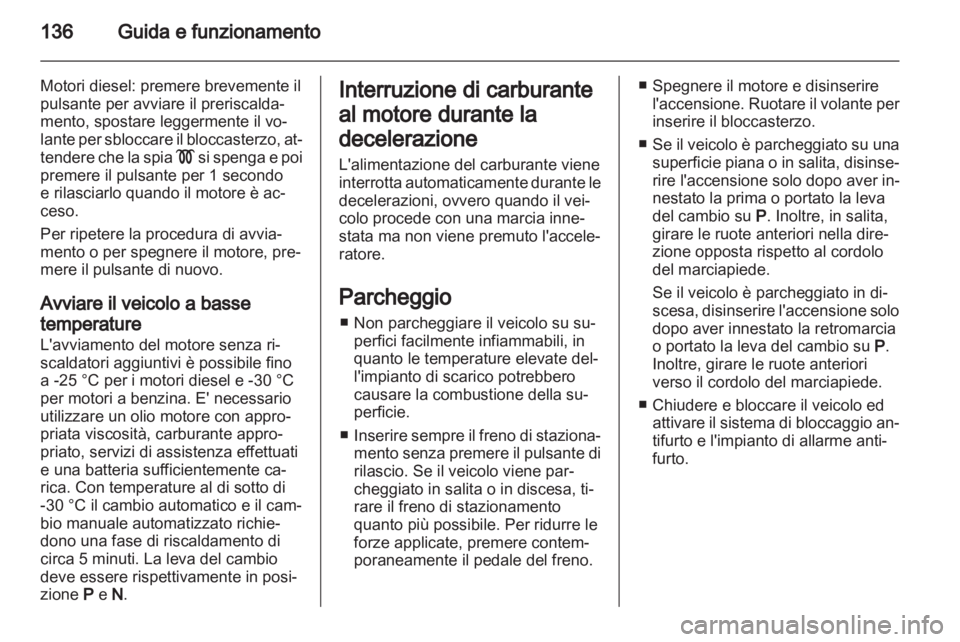 OPEL ZAFIRA 2011  Manuale di uso e manutenzione (in Italian) 