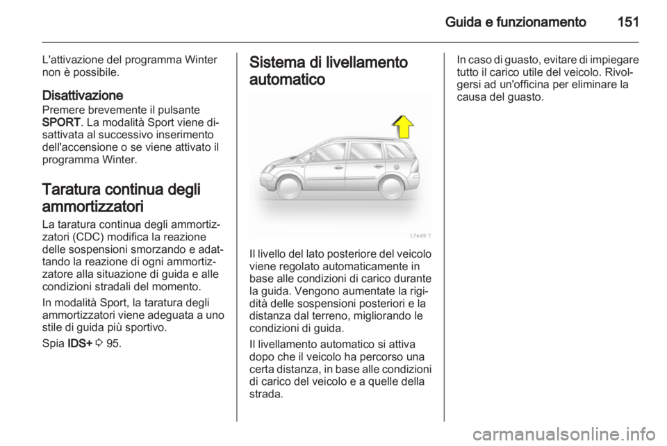 OPEL ZAFIRA 2011  Manuale di uso e manutenzione (in Italian) 