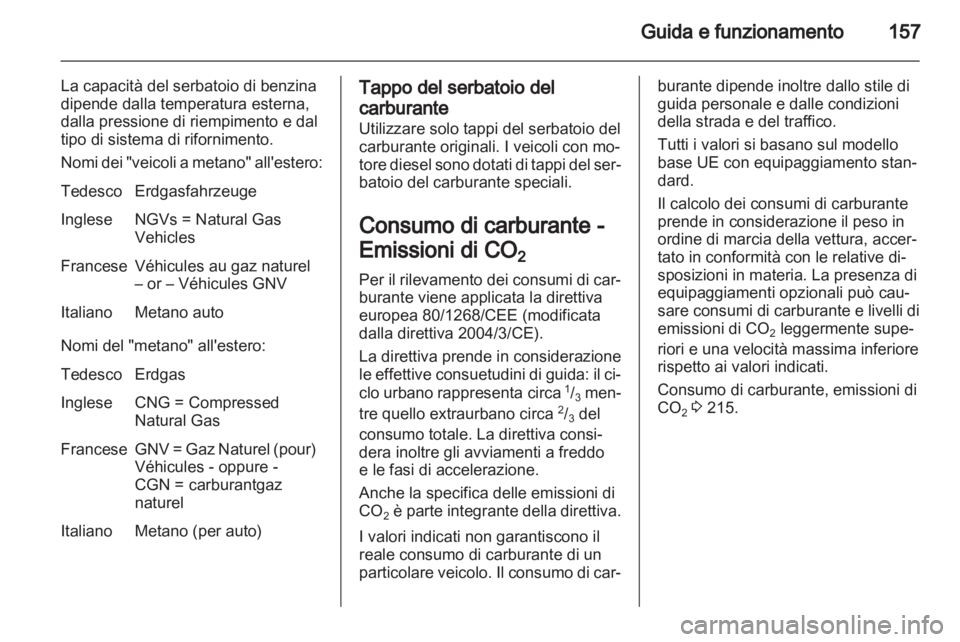 OPEL ZAFIRA 2011  Manuale di uso e manutenzione (in Italian) 