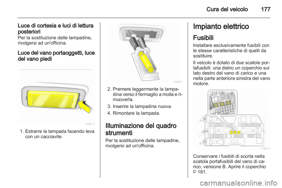 OPEL ZAFIRA 2011  Manuale di uso e manutenzione (in Italian) 