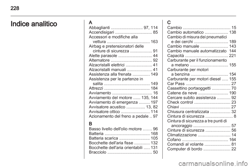 OPEL ZAFIRA 2011  Manuale di uso e manutenzione (in Italian) 