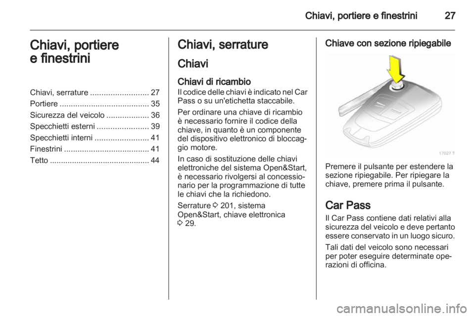 OPEL ZAFIRA 2011  Manuale di uso e manutenzione (in Italian) 