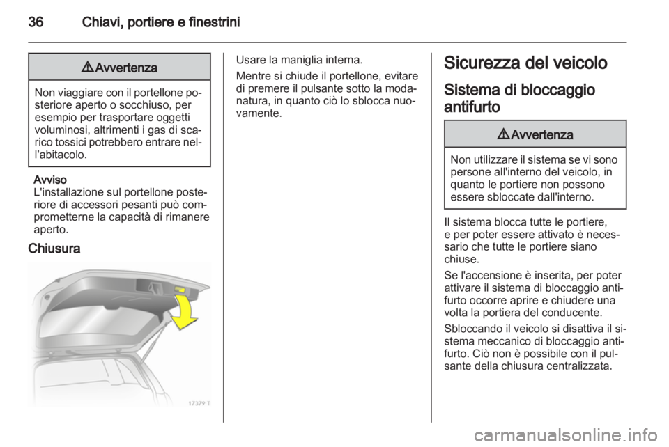 OPEL ZAFIRA 2011  Manuale di uso e manutenzione (in Italian) 
