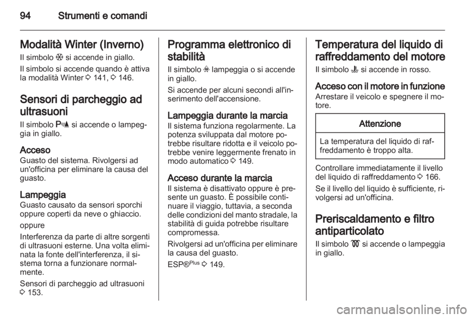 OPEL ZAFIRA 2011  Manuale di uso e manutenzione (in Italian) 