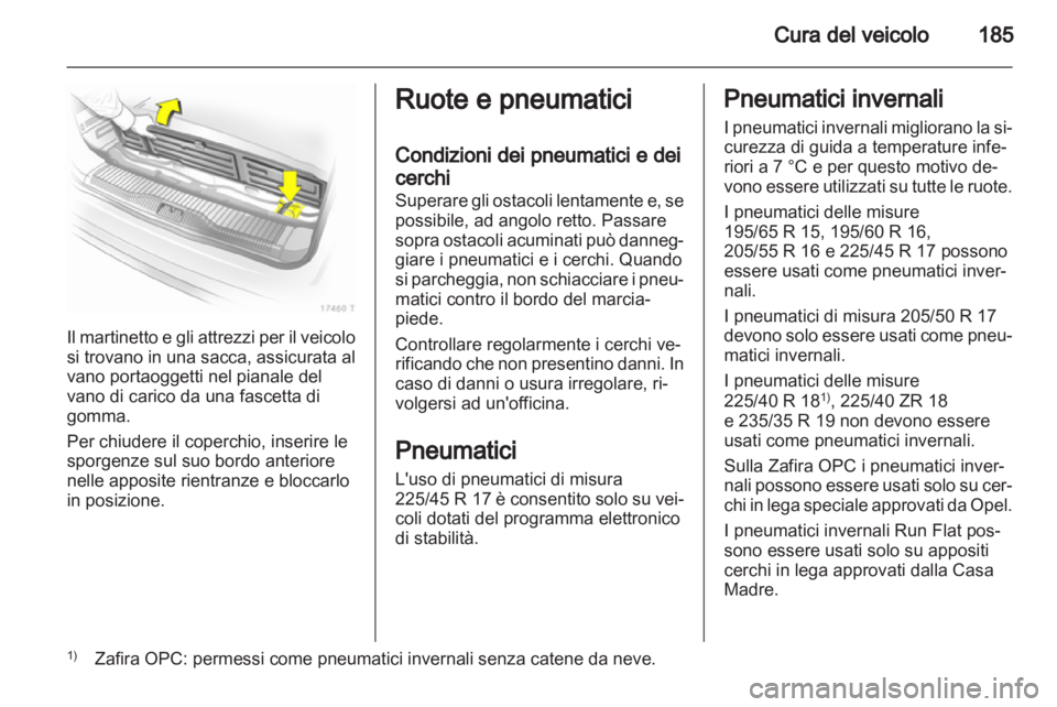 OPEL ZAFIRA 2011.5  Manuale di uso e manutenzione (in Italian) 