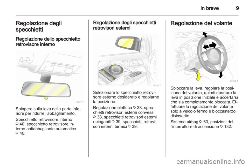 OPEL ZAFIRA 2012  Manuale di uso e manutenzione (in Italian) 