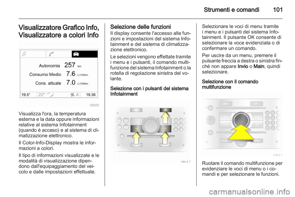 OPEL ZAFIRA 2012  Manuale di uso e manutenzione (in Italian) 