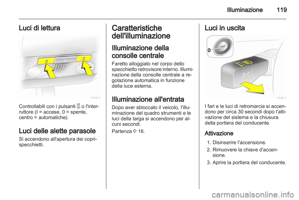 OPEL ZAFIRA 2012  Manuale di uso e manutenzione (in Italian) 