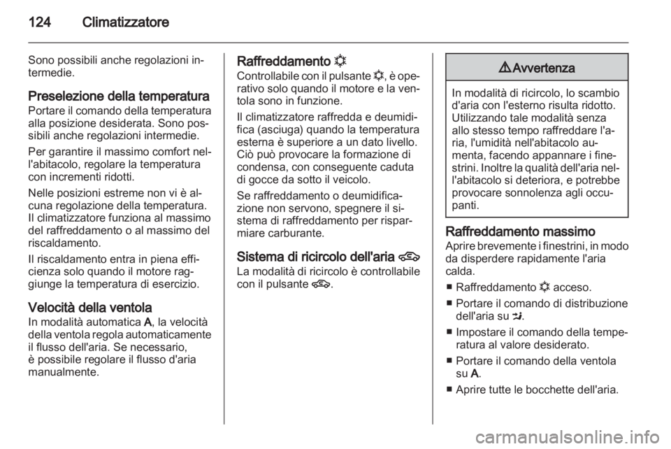 OPEL ZAFIRA 2012  Manuale di uso e manutenzione (in Italian) 