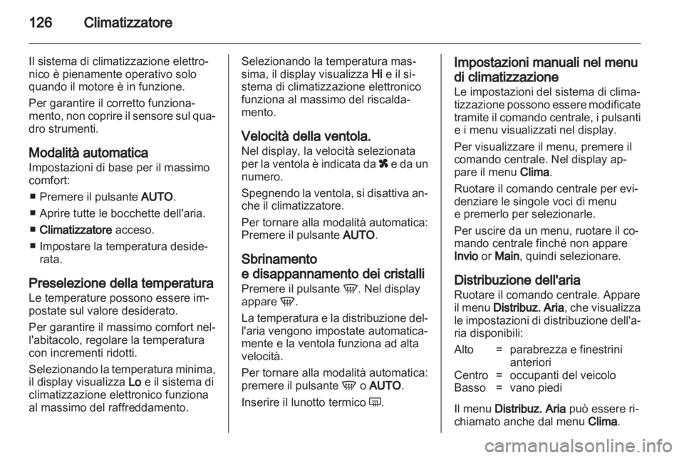 OPEL ZAFIRA 2012  Manuale di uso e manutenzione (in Italian) 