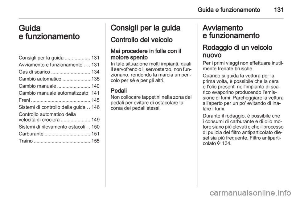 OPEL ZAFIRA 2012  Manuale di uso e manutenzione (in Italian) 