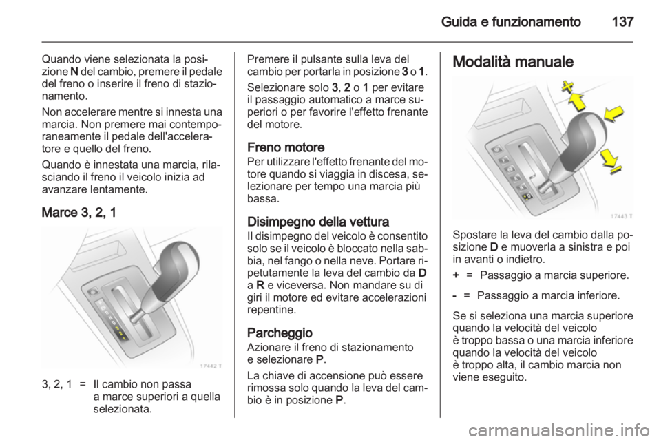 OPEL ZAFIRA 2012  Manuale di uso e manutenzione (in Italian) 