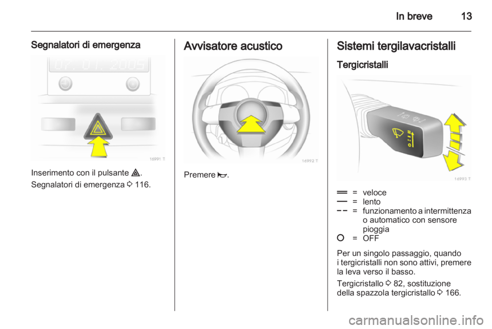 OPEL ZAFIRA 2012  Manuale di uso e manutenzione (in Italian) 
