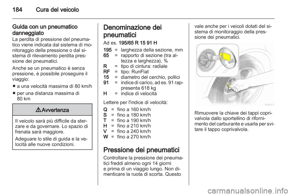 OPEL ZAFIRA 2012  Manuale di uso e manutenzione (in Italian) 