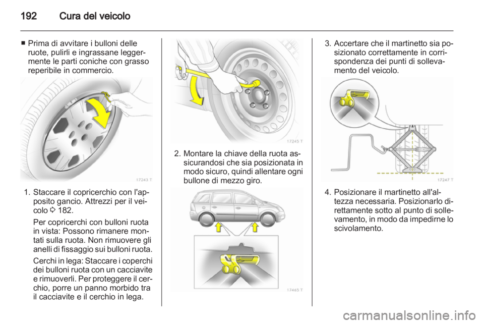 OPEL ZAFIRA 2012  Manuale di uso e manutenzione (in Italian) 