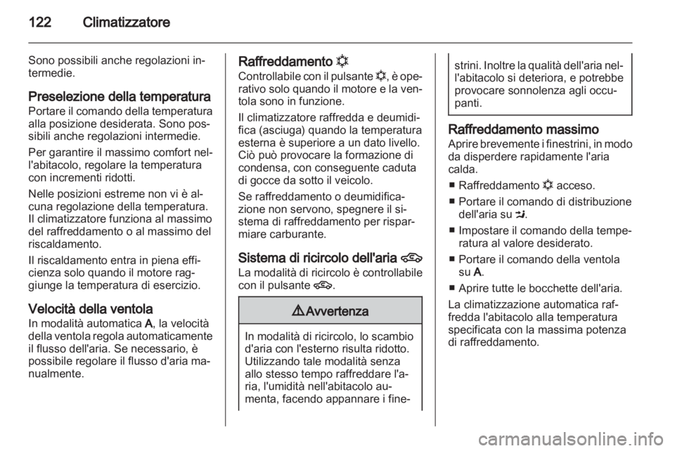 OPEL ZAFIRA 2013  Manuale di uso e manutenzione (in Italian) 