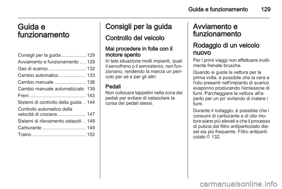 OPEL ZAFIRA 2013  Manuale di uso e manutenzione (in Italian) 
