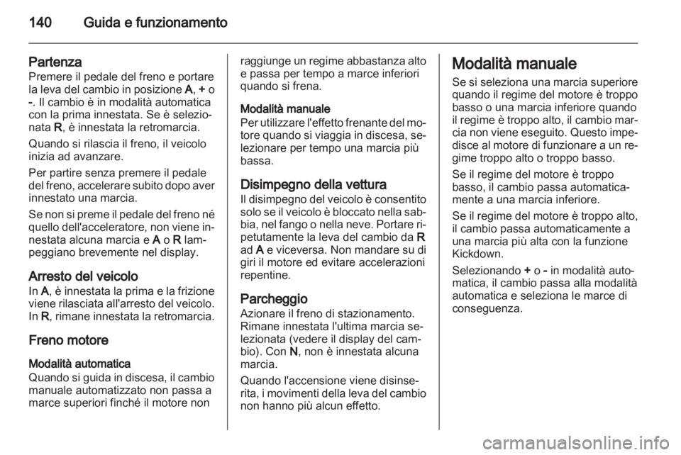 OPEL ZAFIRA 2013  Manuale di uso e manutenzione (in Italian) 