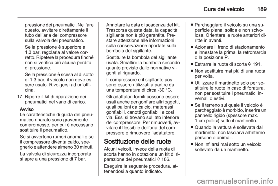 OPEL ZAFIRA 2013  Manuale di uso e manutenzione (in Italian) 