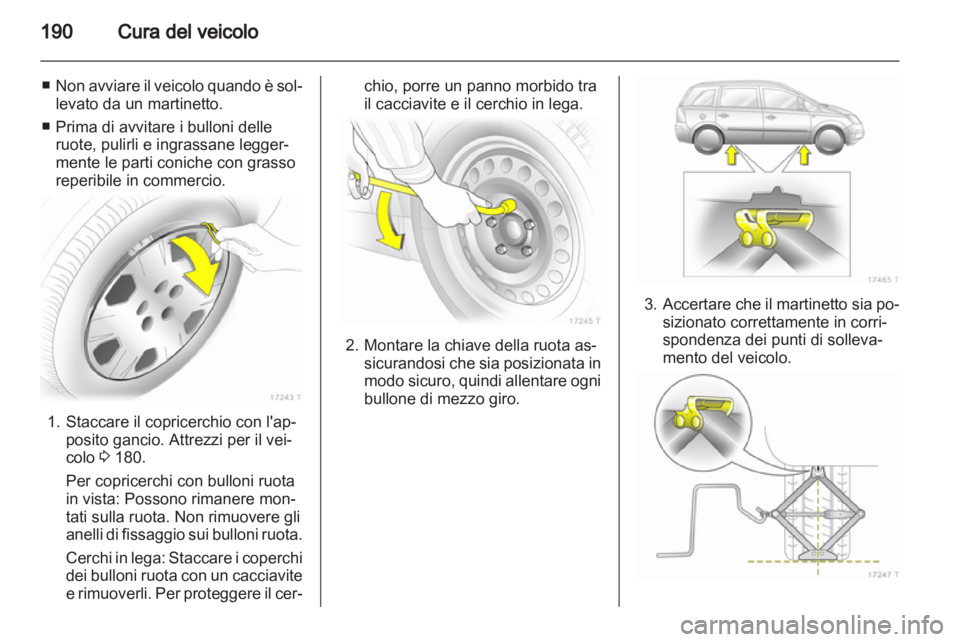 OPEL ZAFIRA 2013  Manuale di uso e manutenzione (in Italian) 