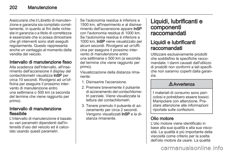 OPEL ZAFIRA 2013  Manuale di uso e manutenzione (in Italian) 