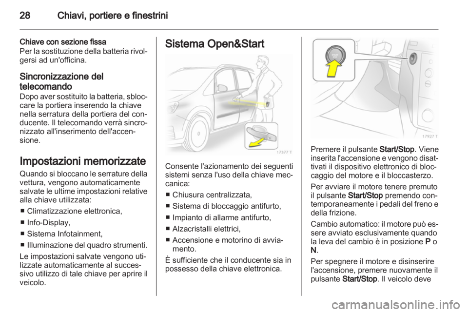 OPEL ZAFIRA 2013  Manuale di uso e manutenzione (in Italian) 