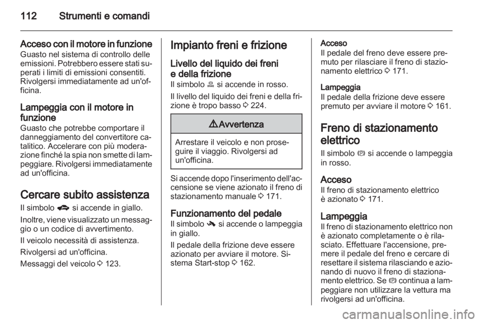 OPEL ZAFIRA TOURER 2012  Manuale di uso e manutenzione (in Italian) 