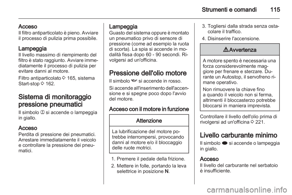 OPEL ZAFIRA TOURER 2012  Manuale di uso e manutenzione (in Italian) 