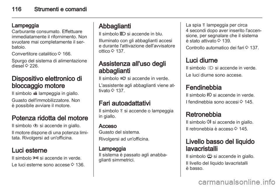 OPEL ZAFIRA TOURER 2012  Manuale di uso e manutenzione (in Italian) 