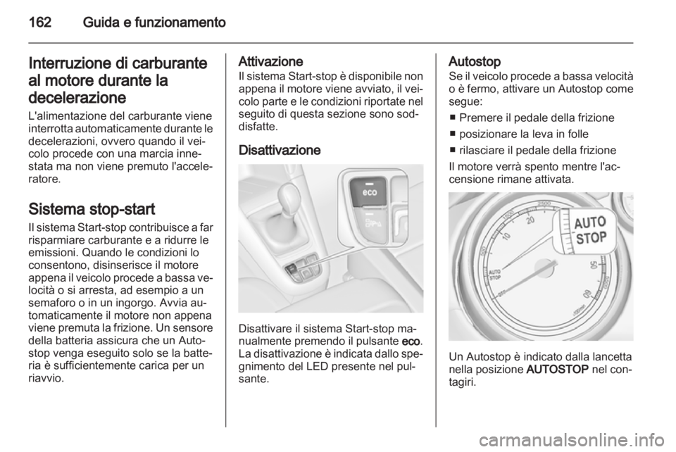 OPEL ZAFIRA TOURER 2012  Manuale di uso e manutenzione (in Italian) 