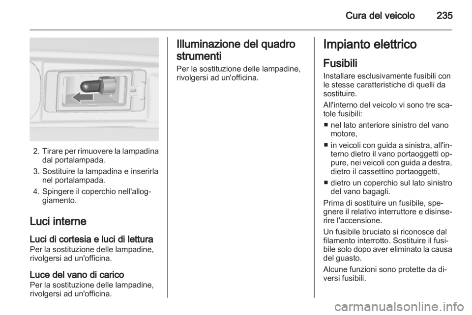 OPEL ZAFIRA TOURER 2012  Manuale di uso e manutenzione (in Italian) 
