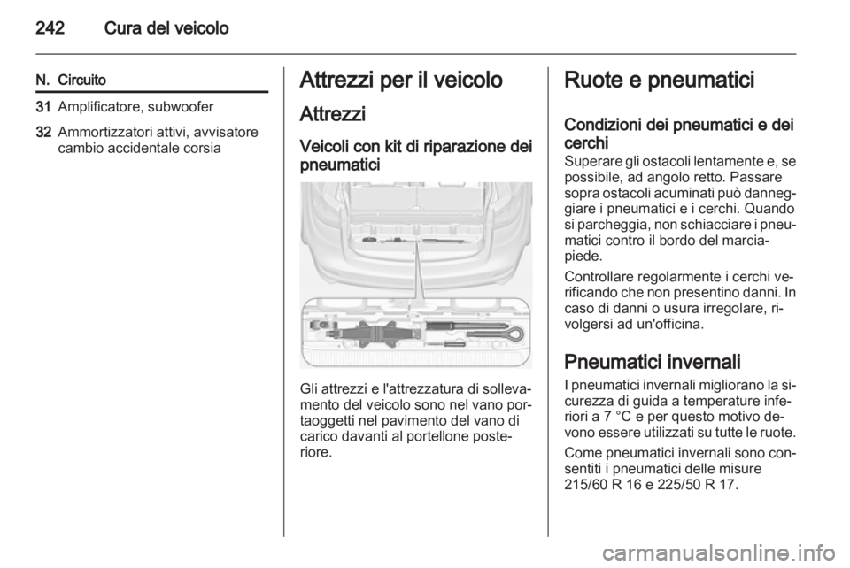 OPEL ZAFIRA TOURER 2012  Manuale di uso e manutenzione (in Italian) 