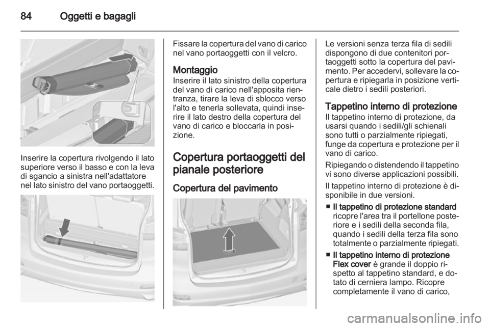 OPEL ZAFIRA TOURER 2012  Manuale di uso e manutenzione (in Italian) 