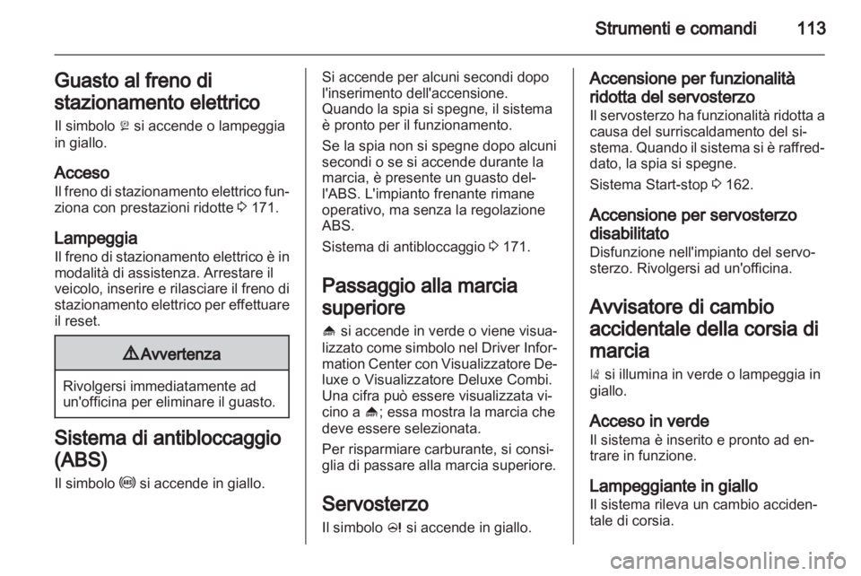 OPEL ZAFIRA TOURER 2012.5  Manuale di uso e manutenzione (in Italian) 