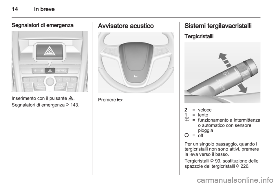 OPEL ZAFIRA TOURER 2012.5  Manuale di uso e manutenzione (in Italian) 
