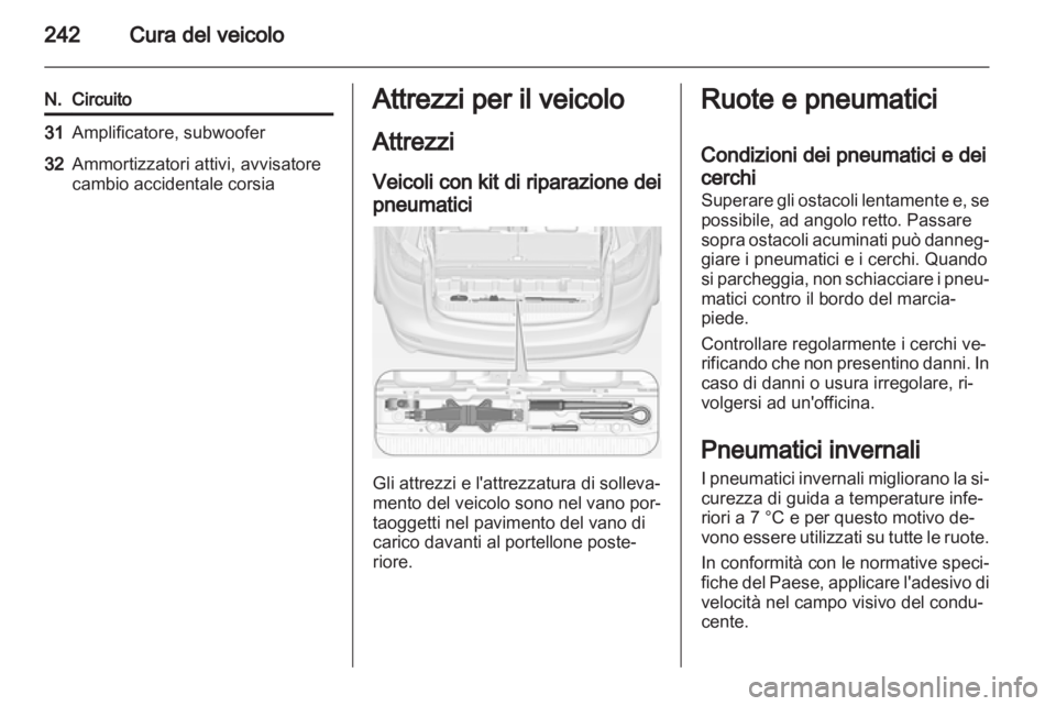 OPEL ZAFIRA TOURER 2012.5  Manuale di uso e manutenzione (in Italian) 
