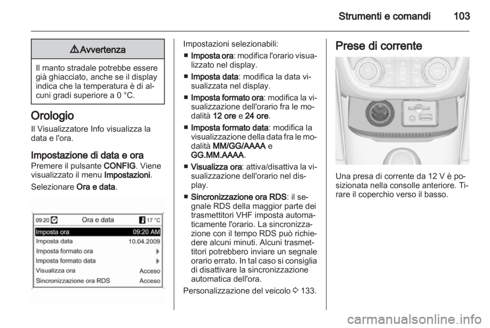 OPEL ZAFIRA TOURER 2013  Manuale di uso e manutenzione (in Italian) 