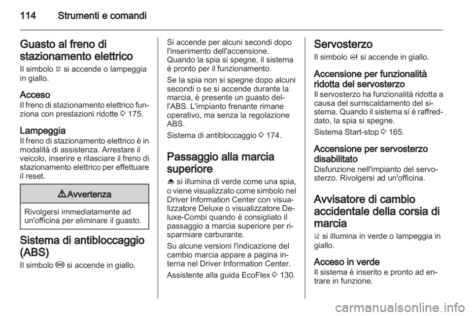 OPEL ZAFIRA TOURER 2013  Manuale di uso e manutenzione (in Italian) 