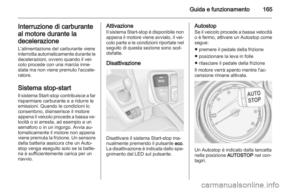 OPEL ZAFIRA TOURER 2013  Manuale di uso e manutenzione (in Italian) 