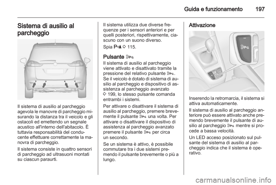 OPEL ZAFIRA TOURER 2013  Manuale di uso e manutenzione (in Italian) 