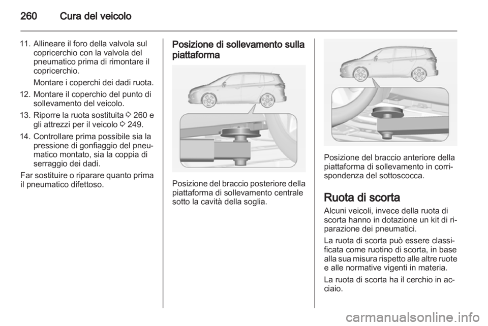OPEL ZAFIRA TOURER 2013  Manuale di uso e manutenzione (in Italian) 