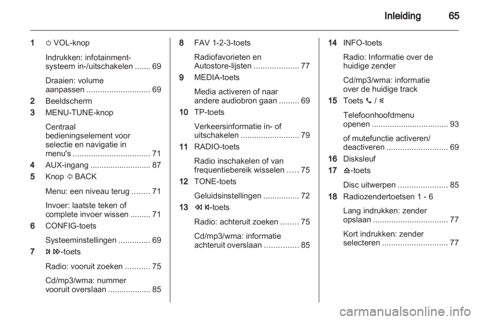 OPEL ADAM 2013  Handleiding Infotainment (in Dutch) 