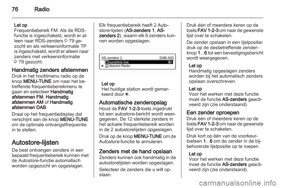 OPEL ADAM 2013  Handleiding Infotainment (in Dutch) 