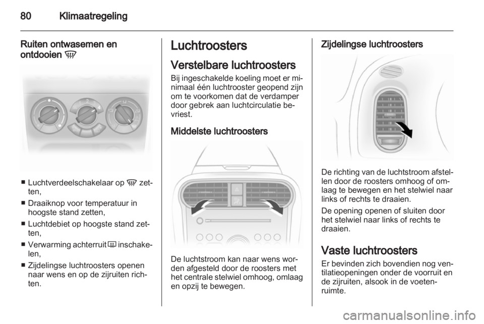 OPEL AGILA 2012.5  Gebruikershandleiding (in Dutch) 