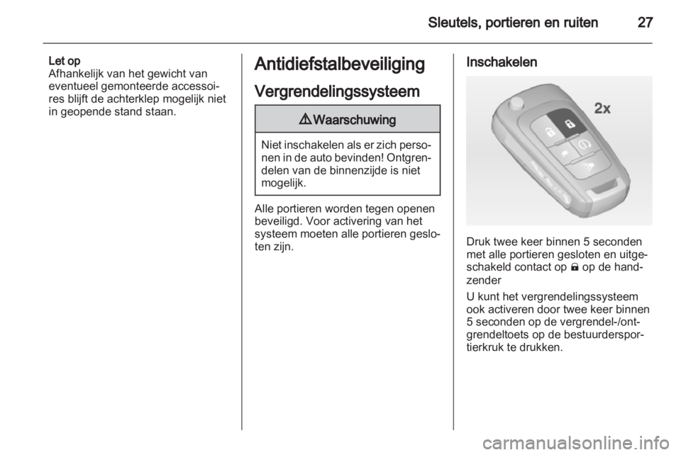 OPEL AMPERA 2013  Gebruikershandleiding (in Dutch) 